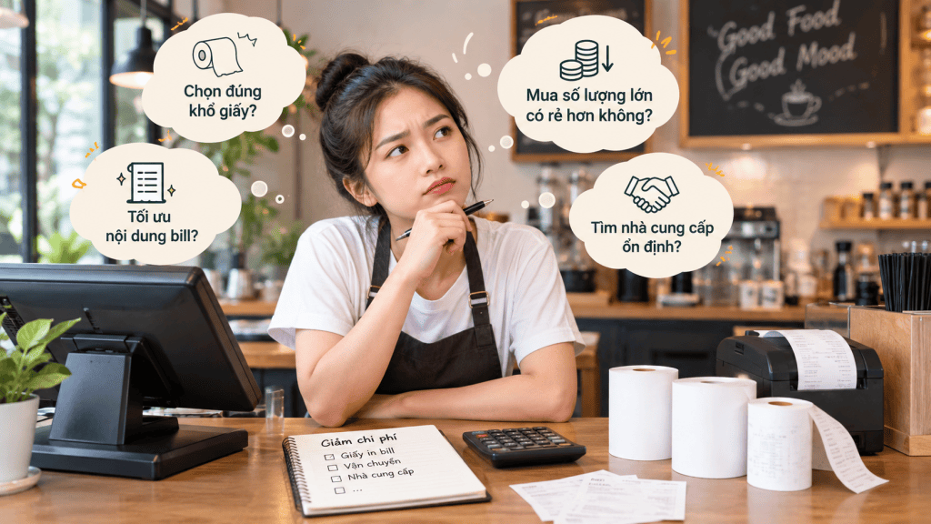 giảm chi phí giấy in bill